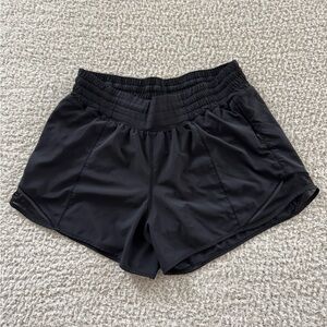 Lululemon black running shorts